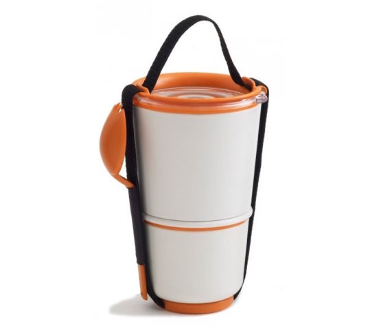BLACK-BLUM box na jídlo Lunch Pot bílo-oranžový