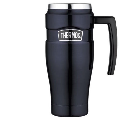 Thermos - nerezový termohrnek s madlem 470 ml modrý