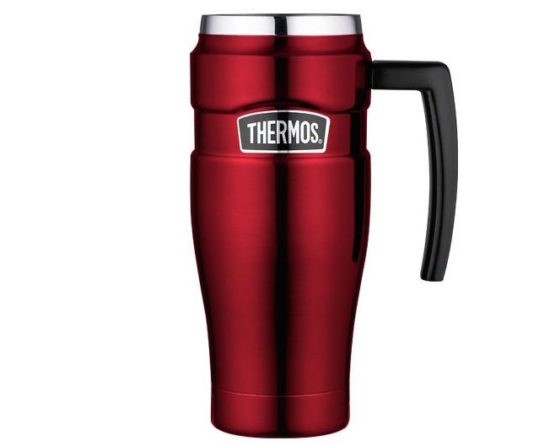 Thermos - nerezový termohrnek s madlem 470 ml červený