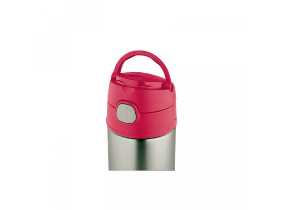 Thermos - FUNtainer dětská nerezová termoska s brčkem 470 ml růžová - Image 5