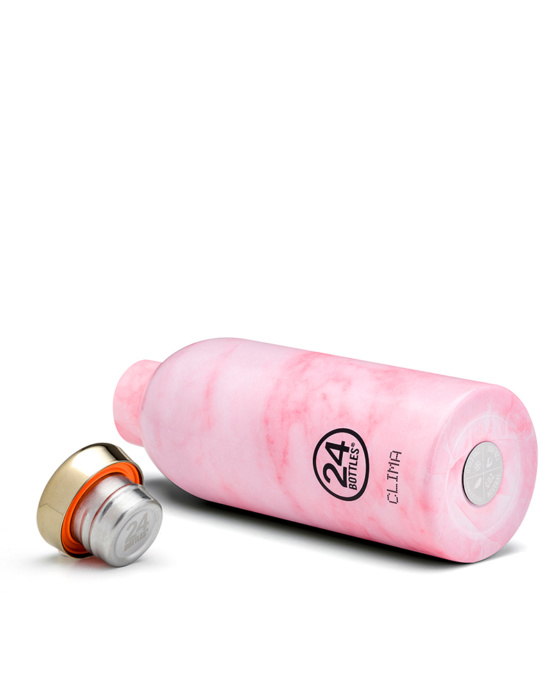 24Bottles - termolahev Clima Bottle Marble Pink 330 ml - Image 3