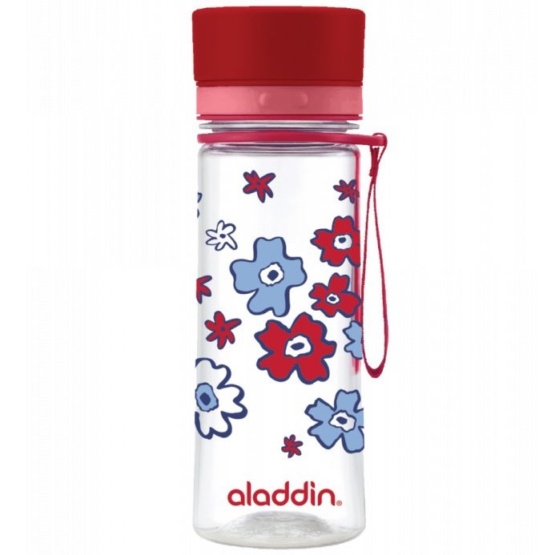 Aladdin láhev na vodu Aveo new 350 ml červená s potiskem