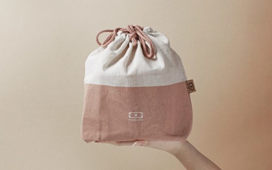 Monbento sáček na svačinový box MB Pochette L Natural Flamingo - Image 2
